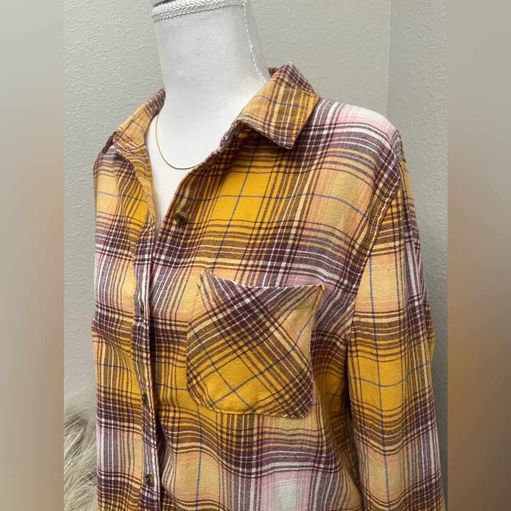 Aeropostale Boyfriend Fit Long Sleeve Flannel